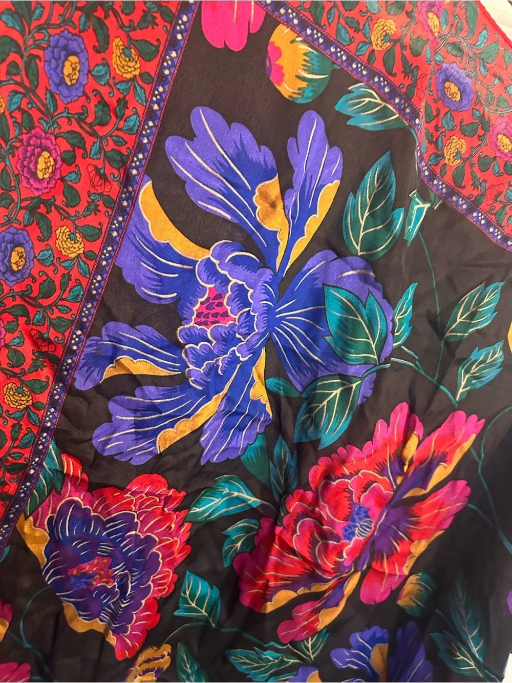 Vintage Floral Scarf/Wrap 25 X 25